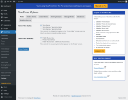 Page screenshot: TaxoPress → Settings