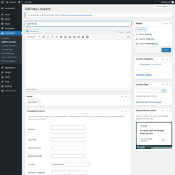 Page screenshot: SimpleMap &rarr; Add New Location
