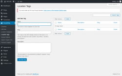 Page screenshot: SimpleMap &rarr; Location Tags