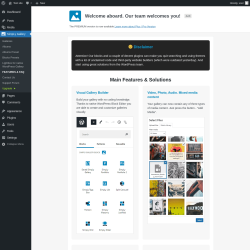 Page screenshot: SimpLy Gallery → FEATURES & FAQ
