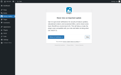 Page screenshot: ‹ Test site — WordPress