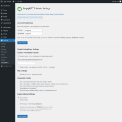 Page screenshot: Settings → SimplyRETS