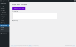 Page screenshot: Simply Static