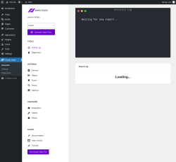 Page screenshot: Simply Static