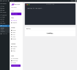 Page screenshot: Simply Static