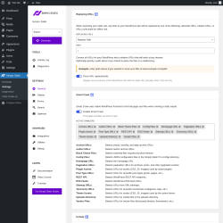 Page screenshot: Simply Static → Settings