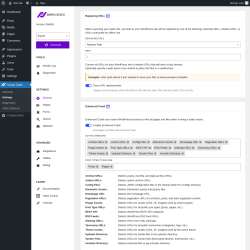 Page screenshot: Simply Static → Settings