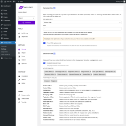 Page screenshot: Simply Static → Settings