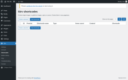 Page screenshot: Sirv &rarr; Shortcodes