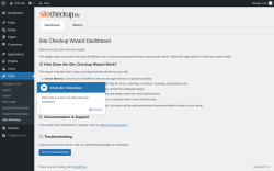 Page screenshot: Tools → Site Checkup