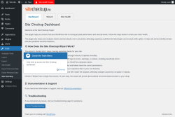 Page screenshot: Tools → Site Checkup