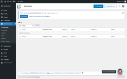 Page screenshot: Site Reviews 