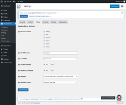 Page screenshot: Site Reviews  → Settings → Forms