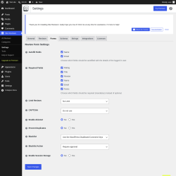 Page screenshot: Site Reviews  &rarr; Settings &rarr; Forms