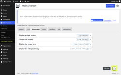 Page screenshot: Site Reviews  &rarr; Help & Support &rarr; Shortcodes
