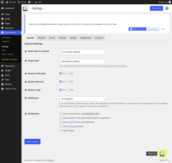 Page screenshot: Site Reviews  &rarr; Settings
