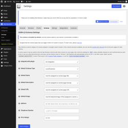 Page screenshot: Site Reviews  &rarr; Settings &rarr; Schema