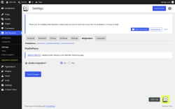 Page screenshot: Site Reviews  &rarr; Settings &rarr; Integrations