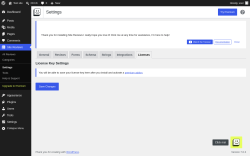 Page screenshot: Site Reviews  &rarr; Settings &rarr; Licenses