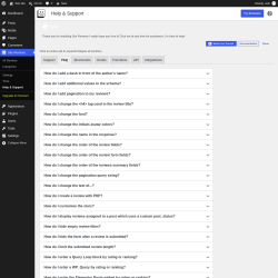 Page screenshot: Site Reviews  &rarr; Help & Support &rarr; FAQ