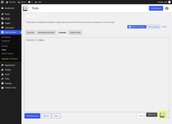 Page screenshot: Site Reviews  &rarr; Tools &rarr; Console