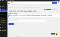 Page screenshot: Site Reviews  &rarr; Settings &rarr; Strings