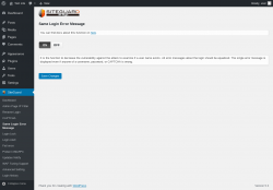Page screenshot: SiteGuard &rarr; Same Login Error Message