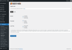 Page screenshot: SiteGuard &rarr; Login Lock