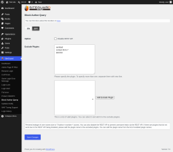 Page screenshot: SiteGuard &rarr; Block Author Query