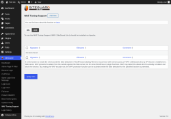 Page screenshot: SiteGuard &rarr; WAF Tuning Support