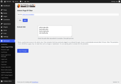 Page screenshot: SiteGuard &rarr; Admin Page IP Filter