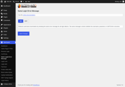 Page screenshot: SiteGuard &rarr; Same Login Error Message