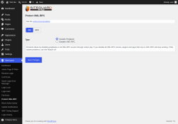 Page screenshot: SiteGuard &rarr; Protect XML-RPC