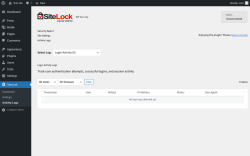 Page screenshot: SiteLock &rarr; Activity Logs