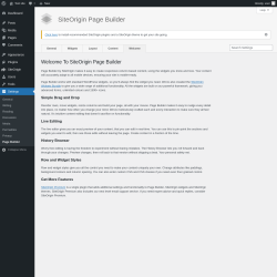 Page screenshot: Settings &rarr; Page Builder