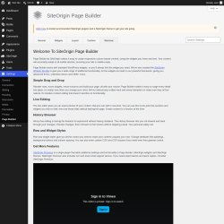 Page screenshot: Settings &rarr; Page Builder