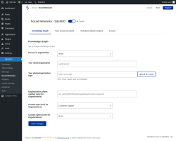 Page screenshot: SiteSEO → Social Networks