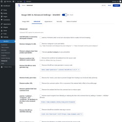 Page screenshot: SiteSEO → Advanced → Advanced