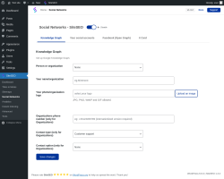 Page screenshot: SiteSEO → Social Networks