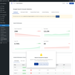 Page screenshot: SiteSEO &rarr; Search Statistics