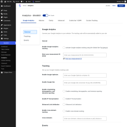Page screenshot: SiteSEO &rarr; Analytics