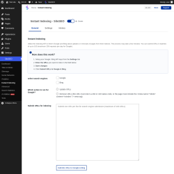 Page screenshot: SiteSEO &rarr; Instant Indexing