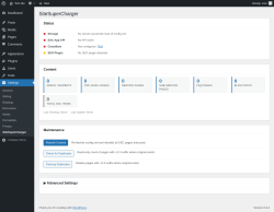 Page screenshot: Settings &rarr; SiteSuperCharger