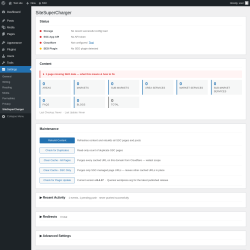 Page screenshot: Settings &rarr; SiteSuperCharger