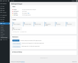 Page screenshot: Settings &rarr; SiteSuperCharger