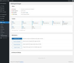 Page screenshot: Settings &rarr; SiteSuperCharger