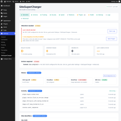 Page screenshot: Settings &rarr; SiteSuperCharger
