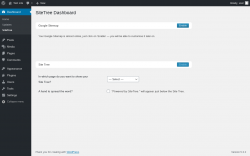 Page screenshot: Dashboard → SiteTree