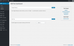 Page screenshot: Dashboard → SiteTree