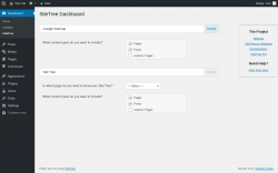 Page screenshot: Dashboard → SiteTree